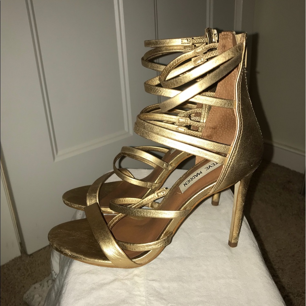 Steve Madden gold heel